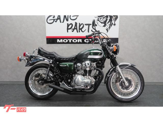 ギャングパーツ　w800後期マフラー W800 ステンレス2in1 Tromb フルエキゾーストマフラー MASS Exhaust