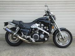 ヤマハ　ＶＭＡＸ　ＯＶＥＲフルエキゾーストマフラー　バックステップ　カスタム
