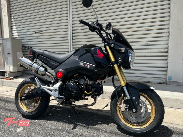 グロム JC61 キタコGPRマフラー TAKEGAWAリアサス フェンダーレス リアキャリア 2015年