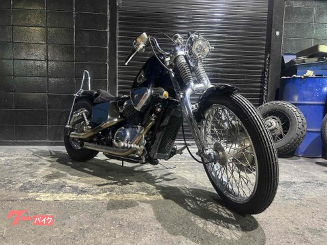 スティード４００ＶＬＳ　チョッパーカスタム　フルカスタム　フリスコスタイル　タイヤ新品