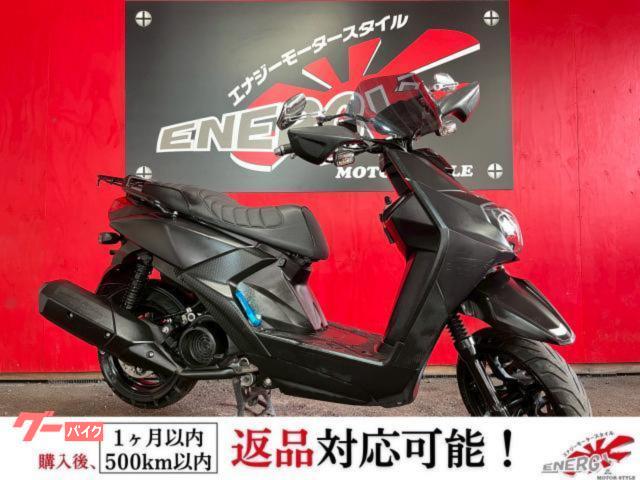ＢＷ’Ｓ１２５　ローダウン　ナックルガード　メーターバイザー　リアキャリア付き　マットブラック２　プロジェクターライト