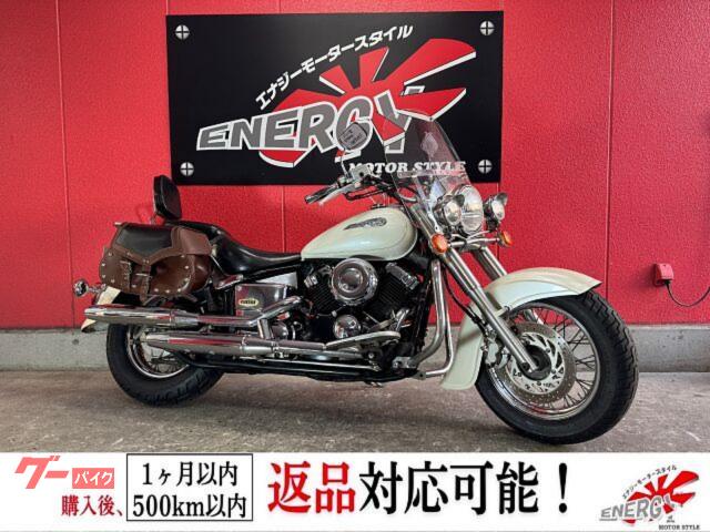 ドラッグスター４００クラシック　２００２年モデル　エンジンガード　社外スクリーン　リアキャリア付きバックレスト　左右サイドバック