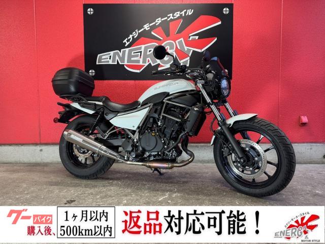 エリミネーター４００　／２０２４年　リアキャリア　リアボックス　エンジンスライダー　モリワキマフラー　フロントスクリーン