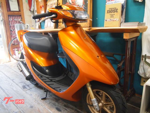 オレンジ スクーター ホンダ ライブDio ZX 1997年モデル 規制前 タイヤ バッテリー