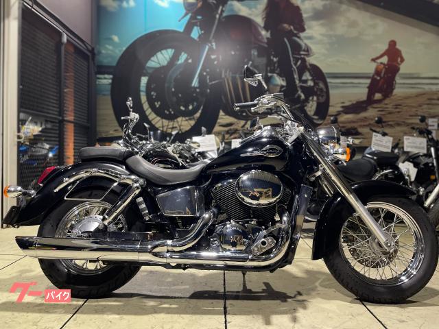 シャドウ400 ブラック 車検2年付き 2in1マフラー サイドバックサポート