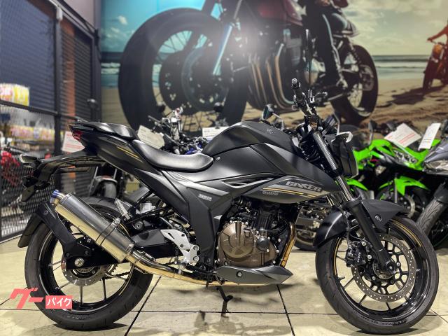 GIXXER 250 ED22Y型 マットブラック カスタムマフラー