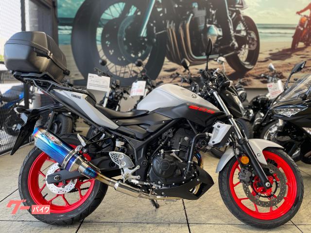 ＭＴ−２５　グレー　ＢＥＥＴフルエキマフラー　エンジンスライダー　リアキャリア　ウィンドスクリーン　純正スペアキー付属