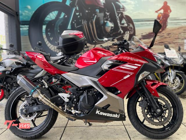 Ｎｉｎｊａ　２５０　キャンディパーシモンレッド　カスタムマフラー　マルチバー　純正スペアキー付属