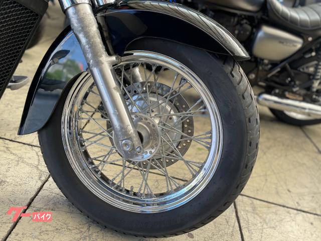 ホンダ シャドウ400 ブラック スラッシュカットマフラー