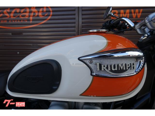 TRIUMPH ボンネビルT100 パールホワイト＆タンジェリン