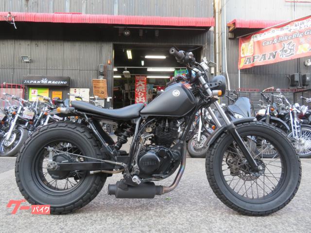 ＴＷ２２５Ｅ　３ヵ月保証付　マットブラック　ロースタイルカスタム車　マフラー　ハンドル　フェンダー　多数カスタム