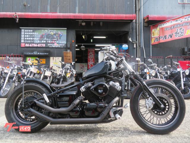 ドラッグスター４００　３ヵ月保証付　ブラックビンテージナロースペシャル仕様　タンク　マフラー　シート　多数カスタム