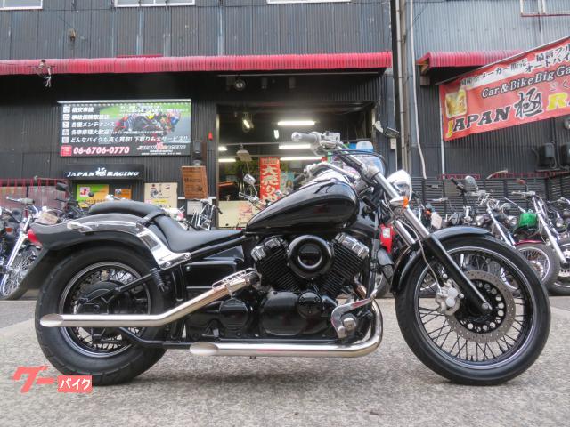 ドラッグスター４００　３ヵ月保証付　ブラック＆メッキ　オールステンマフラーカスタム