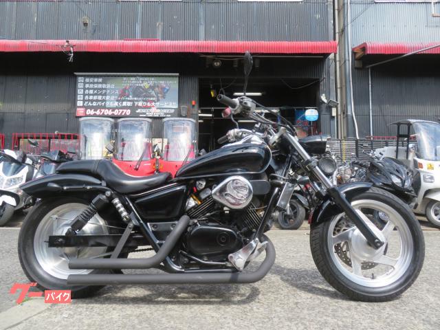 Ｖ−ＴＷＩＮ　ＭＡＧＮＡ　３ヵ月保証付　ブラックローダウンマフラーフルカスタム