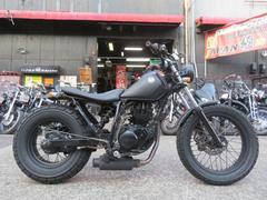 ヤマハ　ＴＷ２２５Ｅ　３ヵ月保証付　マットブラック　ロースタイルカスタム車　マフラー　ハンドル　フェンダー　多数カスタム