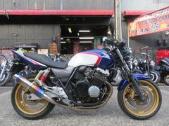 ホンダ　ＣＢ４００Ｓｕｐｅｒ　Ｆｏｕｒ　ＶＴＥＣ　ＳＰＥＣ３　３ヵ月保証付　トリコロールカラー　ツインマフラー　カスタム　シートカバー新品