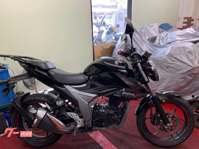 ＧＩＸＸＥＲ　１５０　ドラレコ・電源・Ｒキャリア・前後新品タイヤ・新品チェーン・スペアキー付き