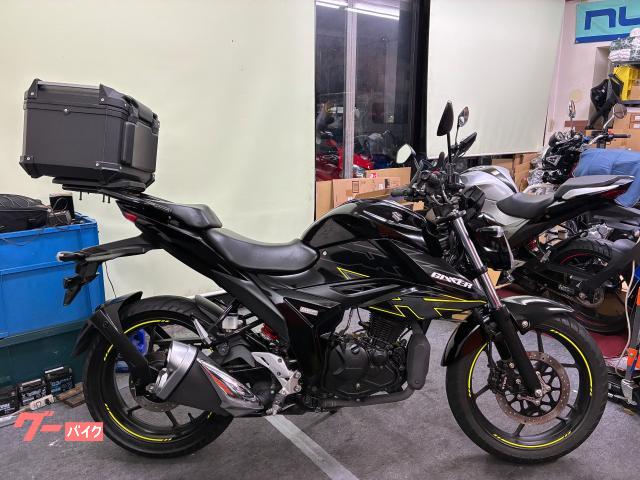GIXXER 150 ED131型・ETC・Rキャリア・BOX・ドリンクホルダー・スペアキー付き
