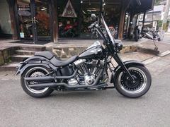 ＨＡＲＬＥＹ−ＤＡＶＩＤＳＯＮ　ＦＬＳＴＦＢ　ファットボーイロー　Ｔ−ＭＡＮ５５５カム装着　モーターステージスリップオンマフラー　ナセルライト　１２インチハンドル