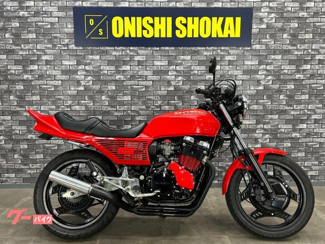 ＣＢＸ５５０Ｆ　　４００ｃｃ公認登録　社外マフラー　社外サイドカバー