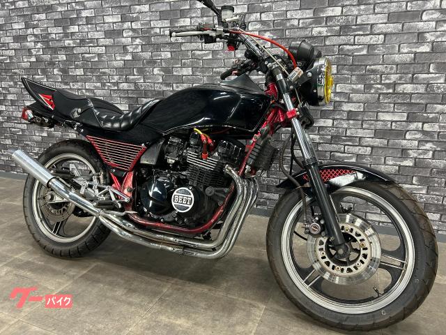 カワサキ GPZ400F マーシャルヘッドライト 社外マフラー