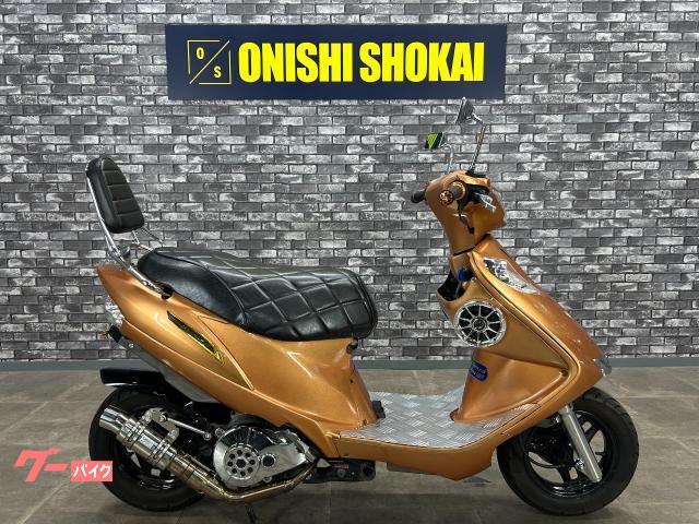 アドレスＶ１２５Ｇ　ＷｉｒｕｓＷｉｎマフラー　エアクリ　バックレスト　社外シート