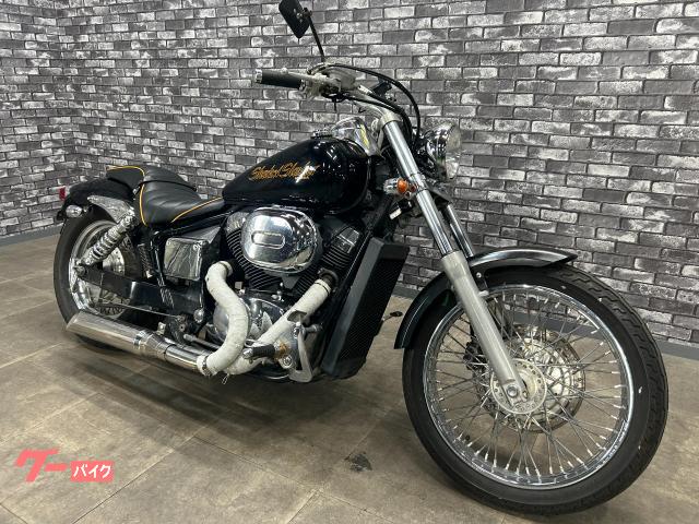 ホンダ シャドウスラッシャー スラッシュカットマフラー サイド