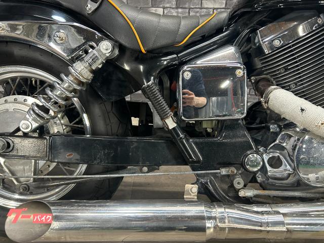 ホンダ シャドウスラッシャー スラッシュカットマフラー サイドバック