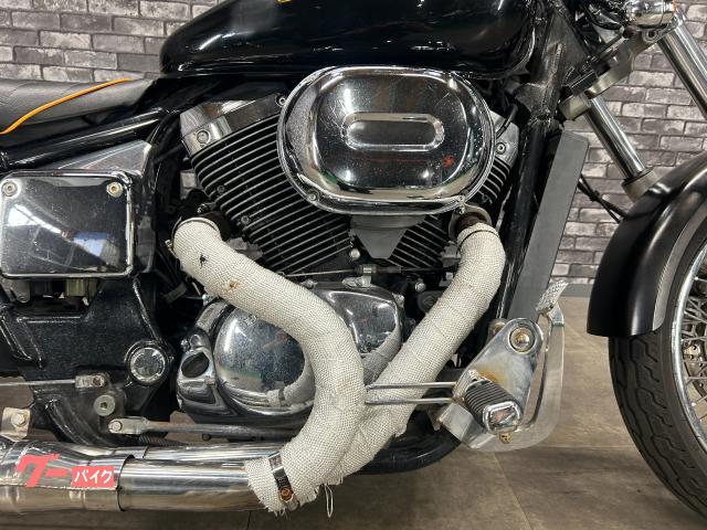 ホンダ シャドウスラッシャー スラッシュカットマフラー サイドバック