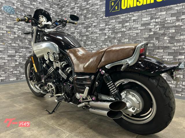 ヤマハ VMAX スラッシュカットマフラー エンジンガード｜大西商会