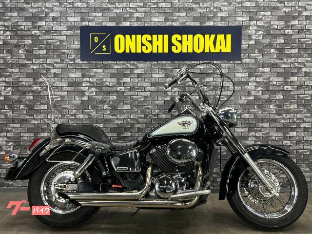 ホンダ シャドウ400 スラッシュカットマフラー CCバー アップ
