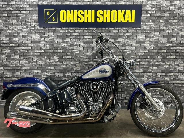 ＦＸＳＴＣ　ソフテイルカスタム　ホットランマフラー　サンダンスシングルシート　アップハンドル