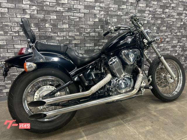 ホンダ スティード400 スラッシュカットマフラー バックレスト