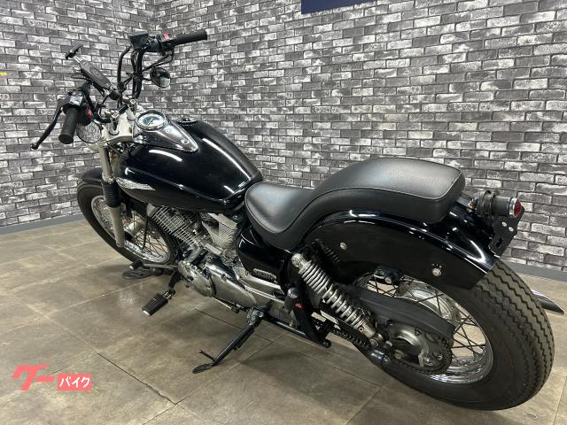 ヤマハ ドラッグスター250 スラッシュカットマフラー アップ