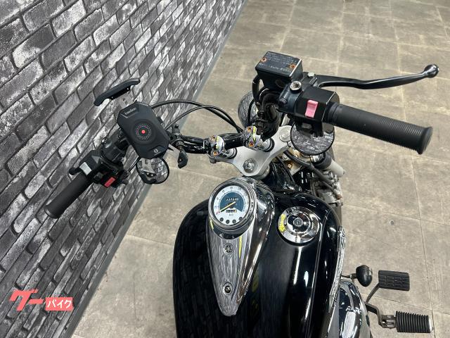 ヤマハ ドラッグスター250 スラッシュカットマフラー アップ