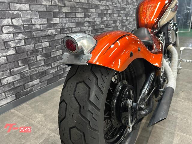 ホンダ スティード400 スラッシュカットマフラー フォーク
