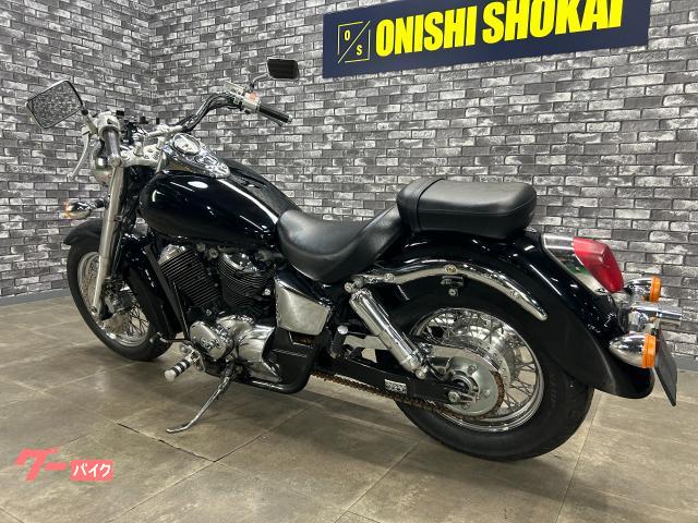 ホンダ シャドウ400 スラッシュカットマフラー サイドバックステー