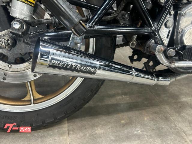カワサキ Z250FT 社外マフラー マーシャルヘッドライト タック