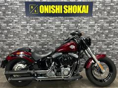 ＨＡＲＬＥＹ−ＤＡＶＩＤＳＯＮ　ＦＬＳ　ソフテイルスリム　ＣＯＢＲＡマフラー　サイドバックステー