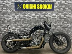 ホンダ　スティード４００　定員１名　スラッシュカットマフラー　カスタムハンドル　ＣＣバー