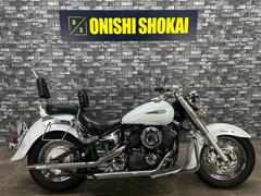 ヤマハ　ドラッグスター４００クラシック　エンジンガード　バックレスト　スラッシュカットマフラー