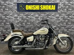 ヤマハ　ドラッグスター２５０　スラッシュカットマフラー　エンジンガード　バックレスト