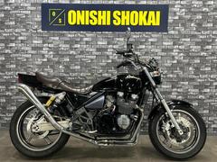 カワサキ　ＺＥＰＨＹＲχ　社外フルエキマフラー　アップハンドル　タックロールシート