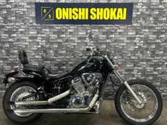 ホンダ　スティード４００　スラッシュカットマフラー　バックレスト