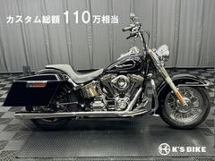 ＨＡＲＬＥＹ−ＤＡＶＩＤＳＯＮ　ＦＬＳＴＣ　ヘリテイジソフテイルクラシック　社外フルエキ　Ｓ＆Ｓエアクリ　ＥＣＵチューニング　サイドケース　バッドランダーシート他