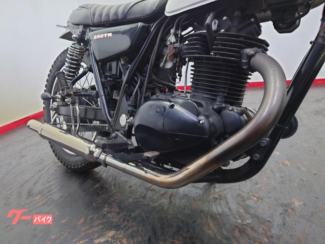 社外マフラーとフランジ250tr 後編】250TRのマフラーをバイソンマフラーに交換してみよう