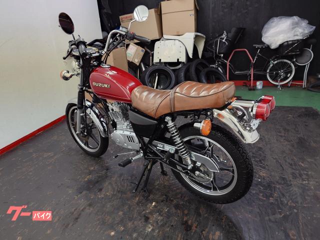 スズキ GN125 アップハンドル タックロールシート ショート管