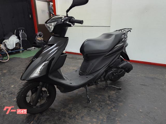 スズキ アドレスV125S 社外外装ブラック 社外LEDウインカー