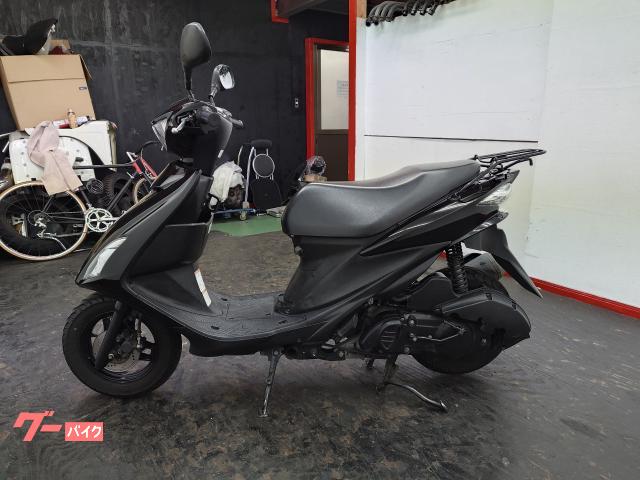 スズキ アドレスV125S 社外外装ブラック 社外LEDウインカー
