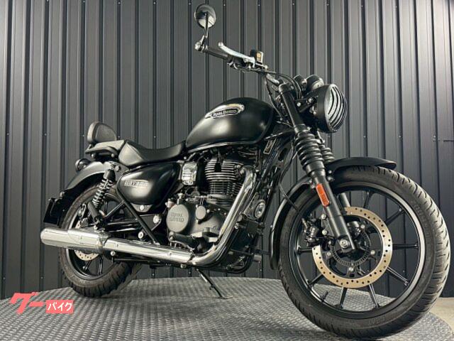 メテオ３５０　ステラ　ステラブラック　正規ディーラー中古車　小型ウインカー　トリッパーナビ付き　バーエンドミラー　ヘッドライトガー